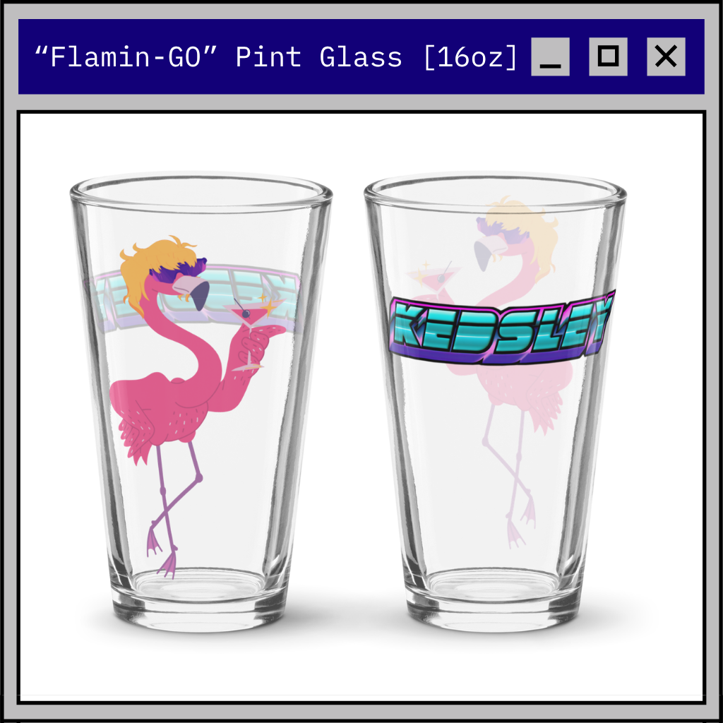 "Flamin-GO" Pint Glass [16oz]